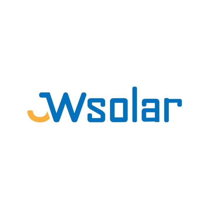 JWSolar Logo设计：简洁现代的太阳能品牌标识