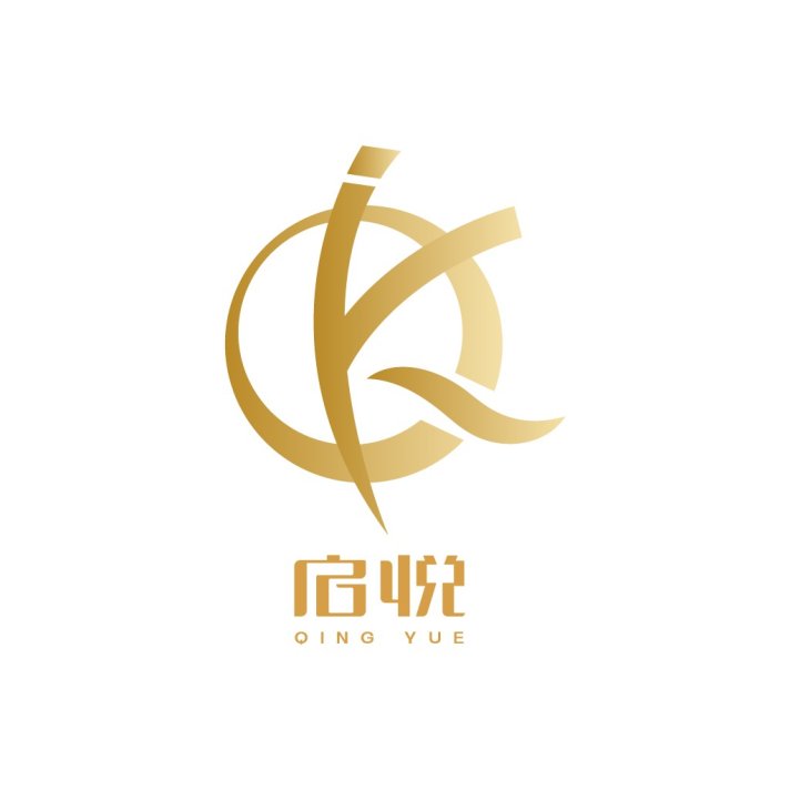 启悦logo设计：简约优雅的商务标识