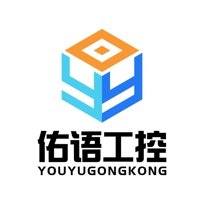现代科技感Logo设计：蓝色与橙色的完美结合