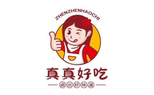 真真真真好吃吃logo设计