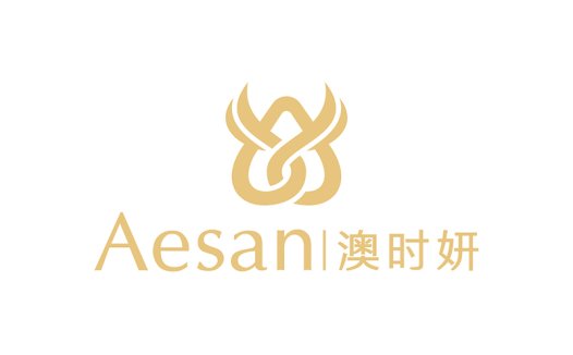 简约优雅的Aesan品牌logo设计