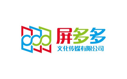 创意屏媒logo设计:多元色彩与现代感的完美结合