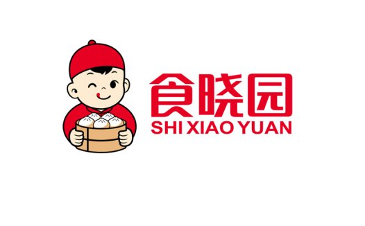 食晓晓园园园logo设计:温暖与美食的完美结合
