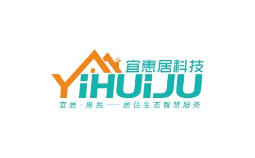 宜惠居科技logo设计:现代与生态智慧的完美融合