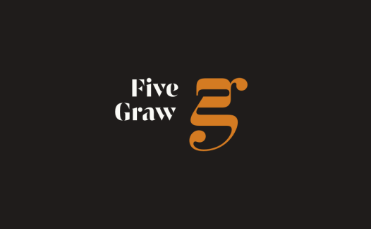 简约风数字5 logo设计