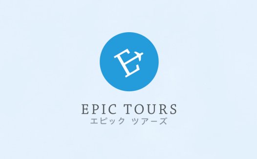 简约现代logo设计:EPIC TOURS