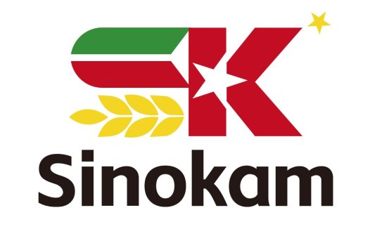 Sinokam logo设计:现代简洁农业品牌标识