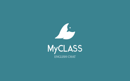 MyCLASS Logo设计:简洁现代英语交流平台标识