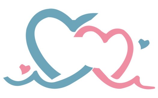 心形元素的简约logo设计