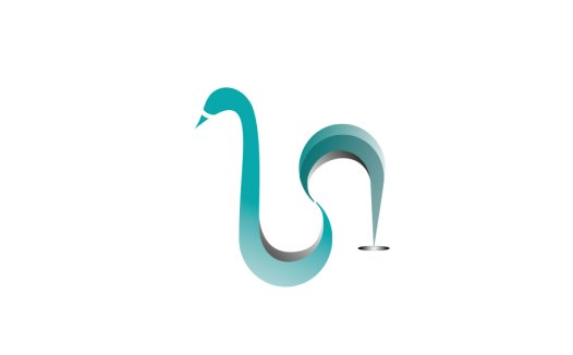 简约天鹅logo设计