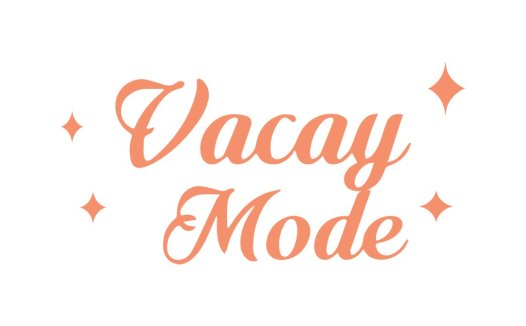 简约时尚的'Vacay Mode'品牌logo设计