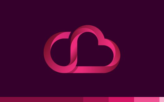 云朵形状的现代logo设计