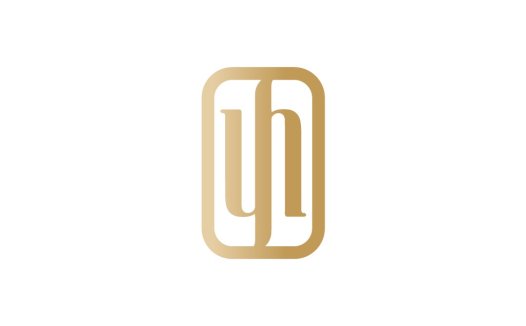简约金色矩形字母logo设计