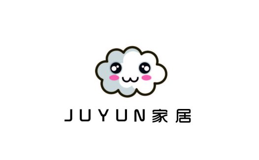 可爱云朵logo设计:简约风格家居品牌标识