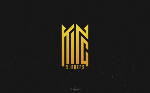 简约金色字母Logo设计