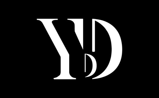 优雅简约YD字母logo设计