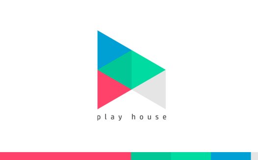 现代简约风格的Play House Logo设计