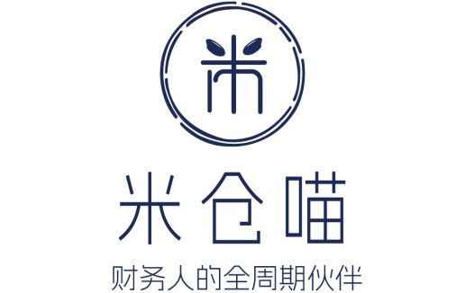 米仓喵财务人全周期伙伴logo设计