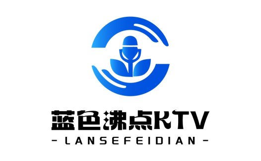 蓝色麦克风KTV logo设计