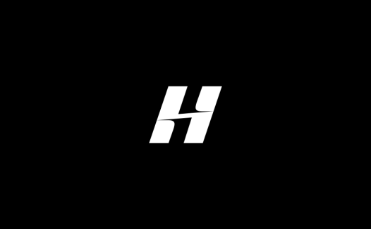 极简风格字母H标志设计