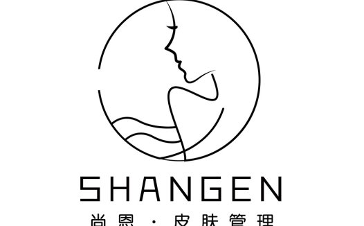 简约线条艺术女性脸型logo设计
