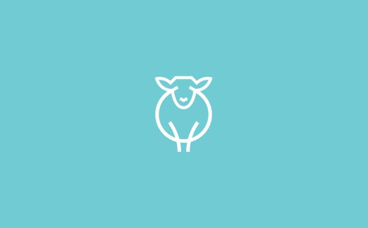 简约羊头logo设计