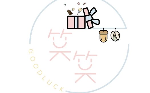 圆形徽章风格的'GOODLUCK'品牌logo设计