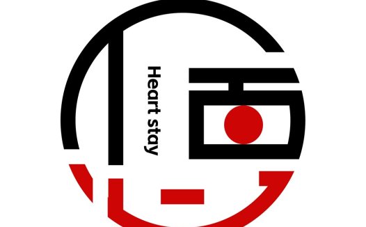 心系日本logo设计:简洁现代的视觉传达