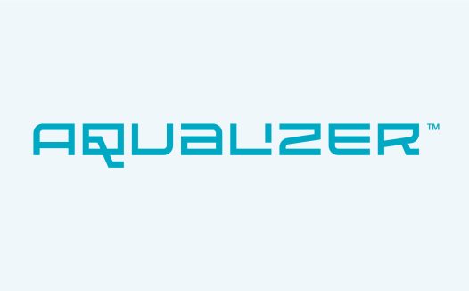 AQUALIZER logo设计:简洁现代字体解决方案