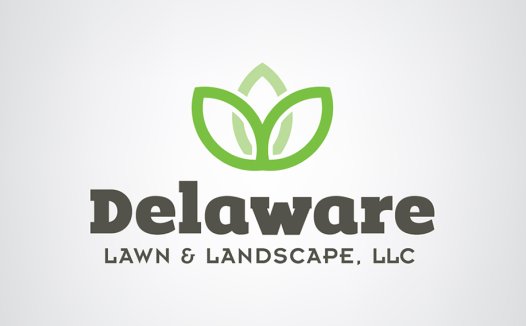 简洁环保的草坪与景观设计Logo设计