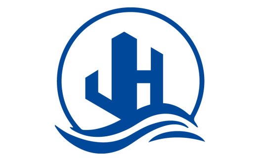 城市建筑与水波logo设计