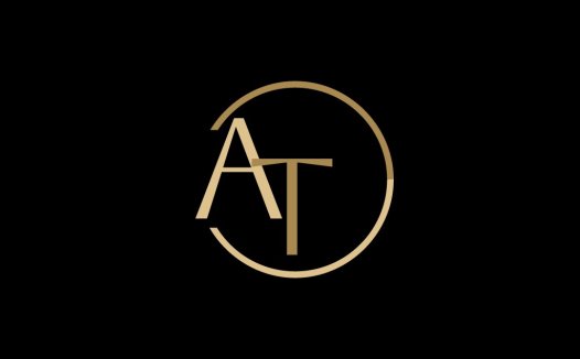 简约优雅AT字母logo设计