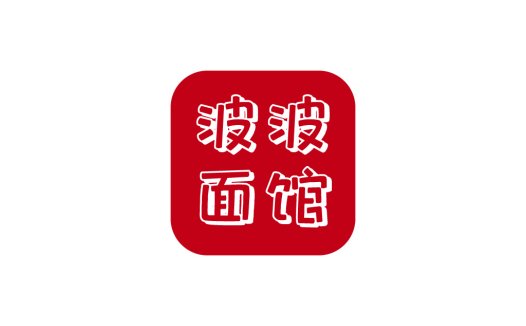 红色方块简约风格logo设计