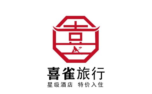 喜雀旅行酒店logo设计