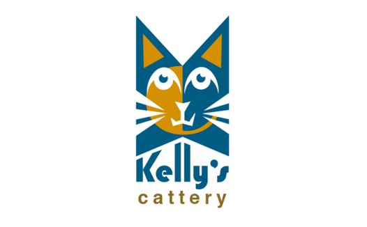 猫头标志设计:Kelly's Cattery
