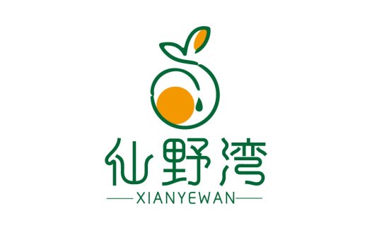 仙野湾logo设计:自然清新品牌标识