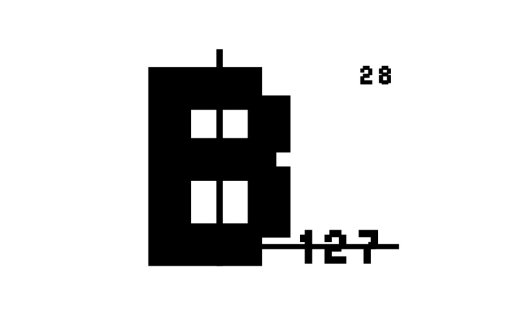 简约像素风建筑logo设计