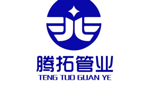 蓝色简洁圆环logo设计