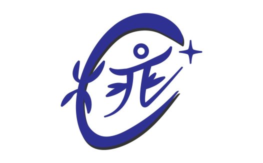 创意蓝色鱼形logo设计