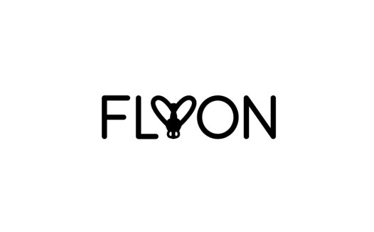 简洁现代的'FLYON'品牌logo设计