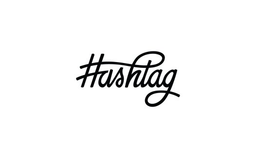 简洁时尚的#Hashtag Logo设计