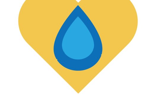 水滴心形logo设计