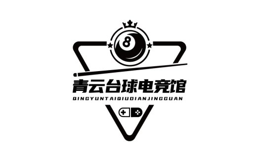 8号球台球馆logo设计