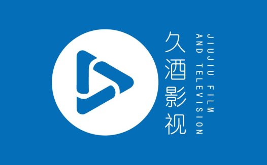 影视logo设计:简洁蓝白配色