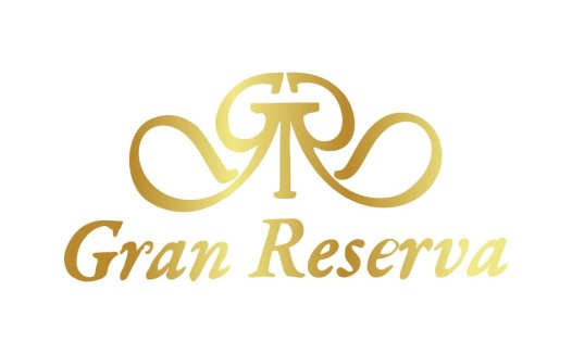 优雅金色'GR'字母组合logo设计