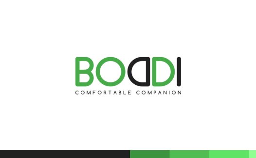 BOODI Logo设计:简约现代,适用于健康与科技行业