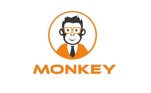 聪明猴子logo设计:简约智能品牌标识