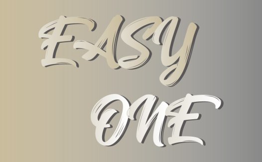 简约风手写体Easy One Logo设计