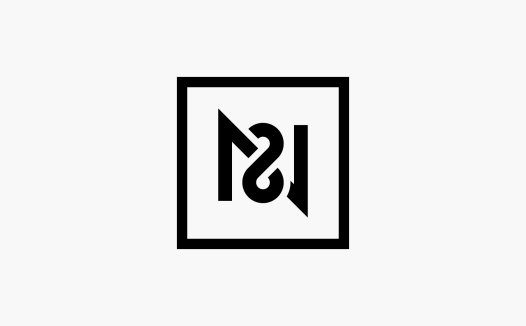 简约现代风格的方框logo设计