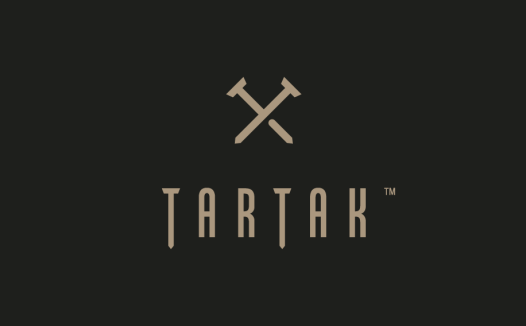 锤子图案的Tartakak品牌logo设计